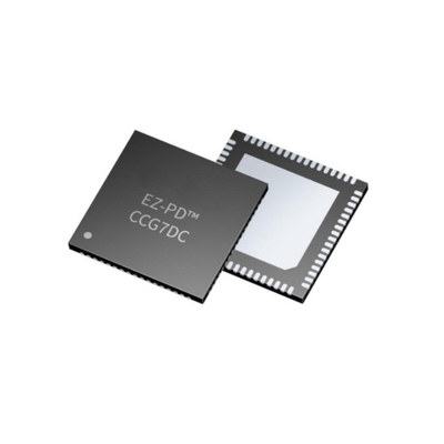 Puce de circuit intégré CYPD727268LQXQ à double port USB-C et contrôleur CC-DC