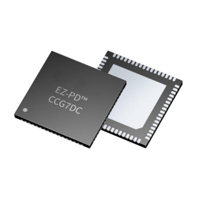 Chip de circuit intégré CYPD727268LQXQT à double port USB-C et contrôleur CC-DC