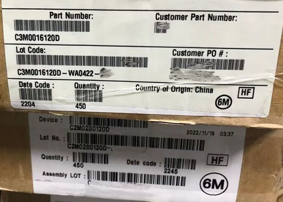 Puce de circuit intégré C2M0280120D 1200V Transistors MOSFET au carbure de silicium TO-247-3