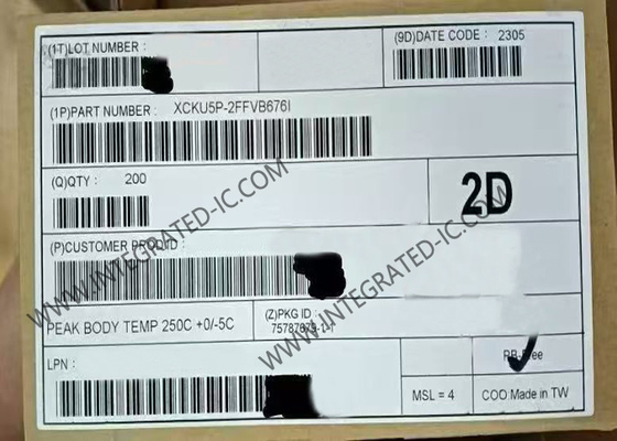 Réseau de porte programmable sur le terrain XCKU5P-2FFVB676I FPGA logique programmable IC FBGA-676