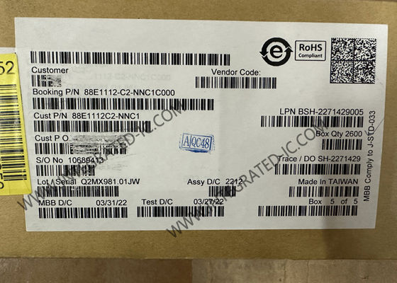IC Ethernet 88E1112-C2-NNC1C000 Émetteur-récepteur Ethernet intégré 10/100/1000 Gigabit