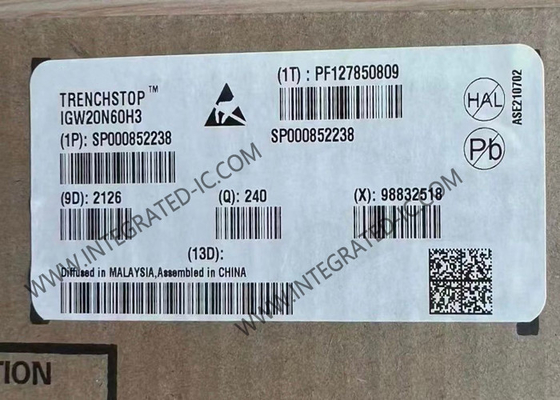ICW20N60H3 puce de circuit intégré à haute vitesse 600V 20A IGBT Transistors TO-247-3