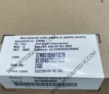 STM8S105K6T3CTR Microcontrôleur MCU 16MHz ligne d'accès principale MCU à 8 bits