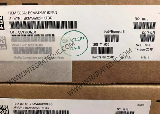 BCM54282C1KFBG Ethernet IC Transcepteur Ethernet Gigabit à port octal avec interface QSGMII