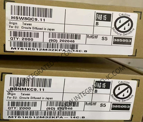 MT61K512M32KPA-14C:B Mémoire IC Puce GDDR6 SGRAM Mémoire 16Gbit Mémoire dynamique à accès aléatoire