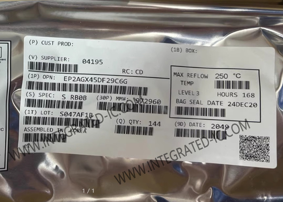 Puits programmable sur le terrain EP2AGX45DF29C6G 3,35 Mbit FPGA puce logique programmable