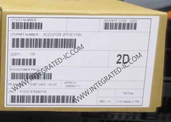 La puce du processeur XCZU27DR-2FFVE1156I Zynq UltraScale+ RFSoC Gen 1 SoC adaptatif FBGA-1156