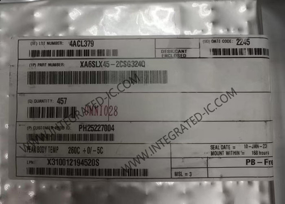 XA6SLX45-2CSG324Q Port de champ programmable Spartan-6 FPGA automobile IC CSBGA-324 Paquet