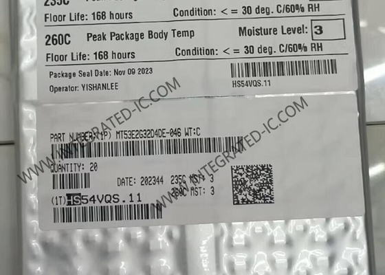 MT53E2G32D4DE-046 WT:C Puce de mémoire IC 64Gbit DRAM parallèle LPDDR4X Puce de mémoire TFBGA200