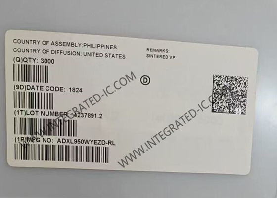 ADXL950WYEZD Capteur IC Accéléromètre à axe unique avec détection d'accélération à double spectre