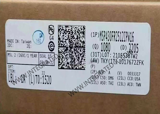 MSP430FR2512IPW16 Microcontrôleur MCU Capacitive Touch Sensing Microcontrôleur à signal mixte