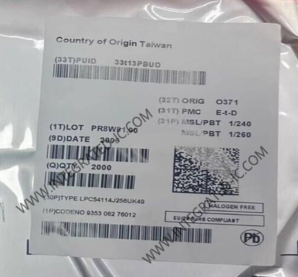 LPC54114J256UK49 Microcontrôleur MCU 100MHz Microcontrôleur à double noyau 32 bits WLCSP49
