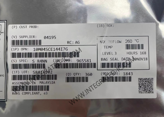 Réseau de porte programmable sur le terrain 10M04SCE144I7G 144-LQFP MAX 10 FPGA Circuits intégrés 450MHz