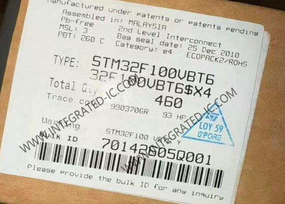 STM32F100VBT6 Microcontrôleur MCU haut rendement 32 bits Microcontrôleur à cœur unique IC