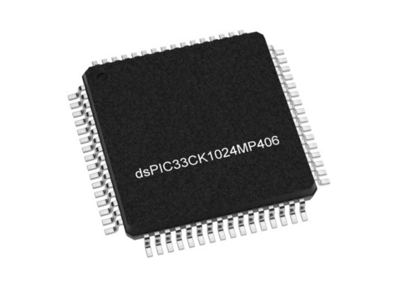 DSPIC33CK1024MP406-E/PT Microcontrôleur MCU Contrôleur de signal numérique à noyau unique TQFP-64