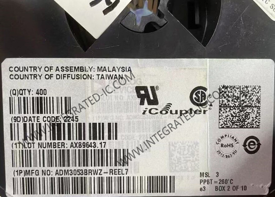 L'ADM3053BRWZ est une puce de circuit intégré isolée CAN Transceiver SOIC-20 CAN FD Transceiver