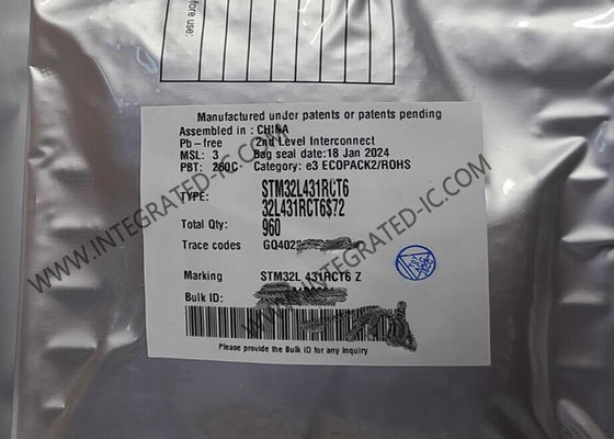 STM32L431RCT6 Microcontrôleur MCU 80MHz 32 bits Microcontrôleur à noyau unique IC LQFP64