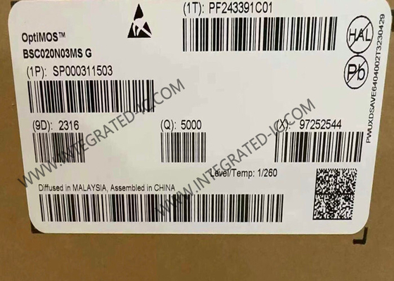 BSC020N03MSG puce de circuit intégré 30V OptiMOS Transistors MOSFET à puissance N-Channel