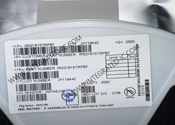 IRS2181STRPBF Puce de circuit intégré 600V Directeur de la porte de côté haute et basse IC SOIC8