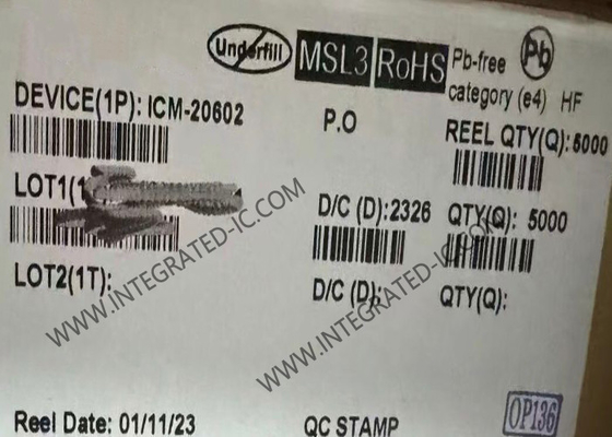 ICM-20602 Capteur IC haute performance 6 axes MEMS MotionTracking Device LGA16