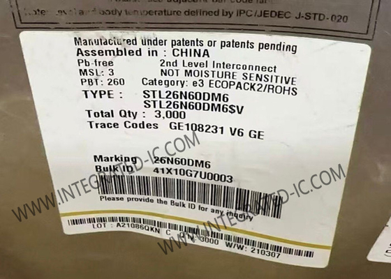 Puits de circuit intégré STL26N60DM6 600V 15A MDmesh DM6 Transistors MOSFET de puissance