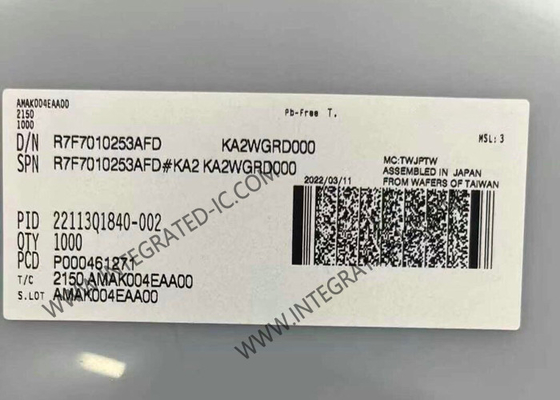 R7F7010253AFD Microcontrôleur MCU 32 bits 120 MHz Microcontrôleur MCU pour le contrôle du corps