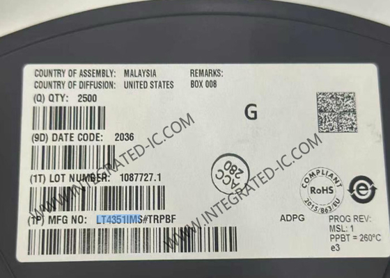 LT4351IMS Contrôleur à puce ou à circuit intégré MSOP10 MOSFET Diode-OR Contrôleur