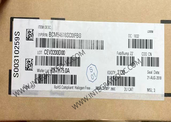 BCM54616SC0IFBG Transcepteur Ethernet IC à puce unique intégré à trois vitesses