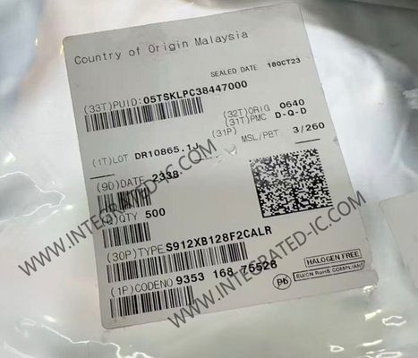 S912XB128F2CALR Microcontrôleur MCU 40MHz S12XB Microcontrôleur à 16 bits MCU