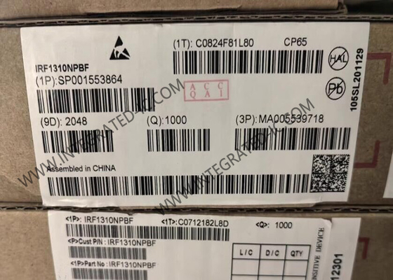IRF1310NPBF puce de circuit intégré 100V HEXFET Puissance MOSFET Transistor TO-220-3