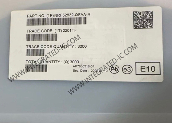 BT IC NRF52832-QFAA Système RF multiprotocole intelligent à 2,4 GHz sur puce 48-VFQFN
