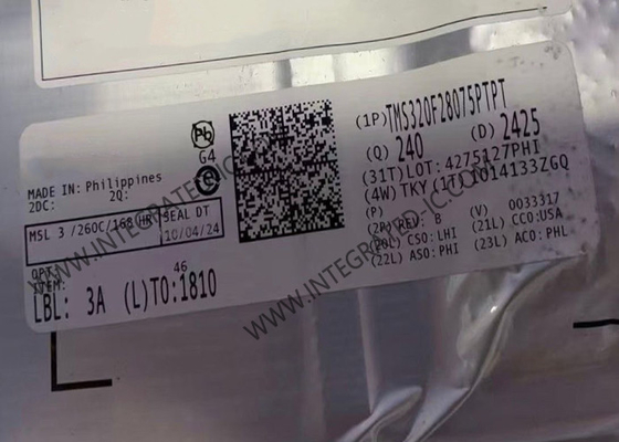 TMS320F28075PTPT Microcontrôleur MCU C2000 32 bits MCU 120 MHz en temps réel