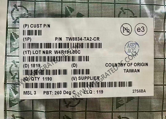 TW8834-TA2-CR Circuit intégré Puce Processeur Vidéo LCD TQFP100 Processeurs d'affichage