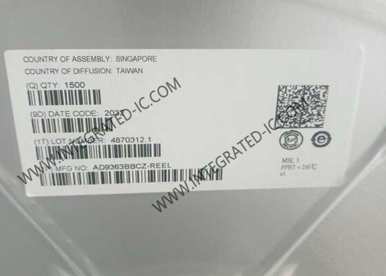 AD9363BBCZ Module de communication sans fil 325 MHz à 3,8 GHz émetteur-récepteur RF agile