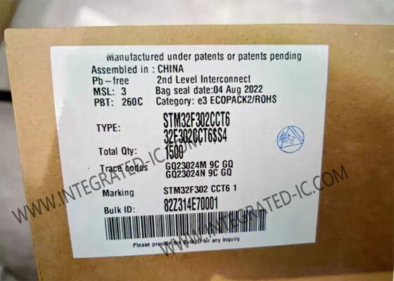 STM32F302CCT6 MCU microcontrôleur 32 bits haute performance à vitesse de 72 MHz