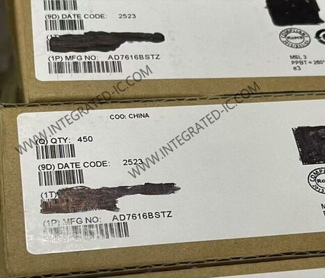 Puce de circuit intégré AD7616BSTZ avec entrée bipolaire, double échantillonnage simultané, résolution de 16 bits