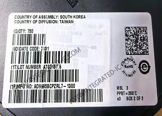 AD9695BCPZRL7-1300 Circuit Intégré Puce Convertisseur Analogique-Numérique Double 14 bits 1300 MSPS
