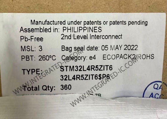 STM32L4R5ZIT6 Microcontrôleur MCU 32 bits mono-cœur avec 2 MB de mémoire flash et 144-LQFP Package