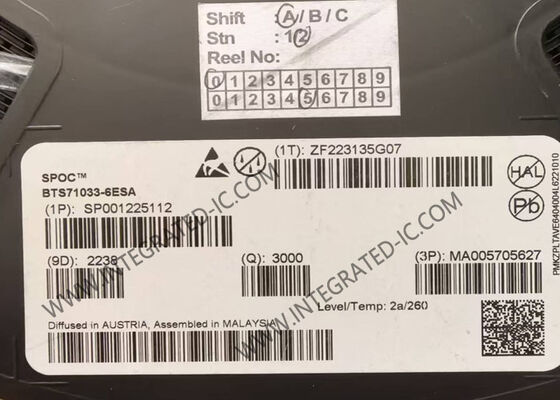 Puce de circuit intégré BTS71033-6ESA, contrôleur d'alimentation SPI à 6 sorties, PG-TSDSO-24