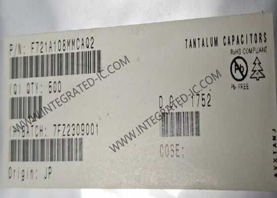 F721A108MMCAQ2 1000 μF condensateur de tantale électrolytique à profil bas de 10 V pour les conceptions de PCB compacts