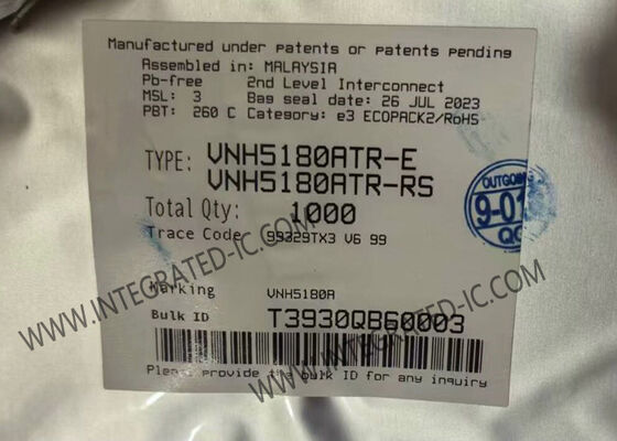 VNH5180ATR Puissance de la puce de circuit intégré MOSFET